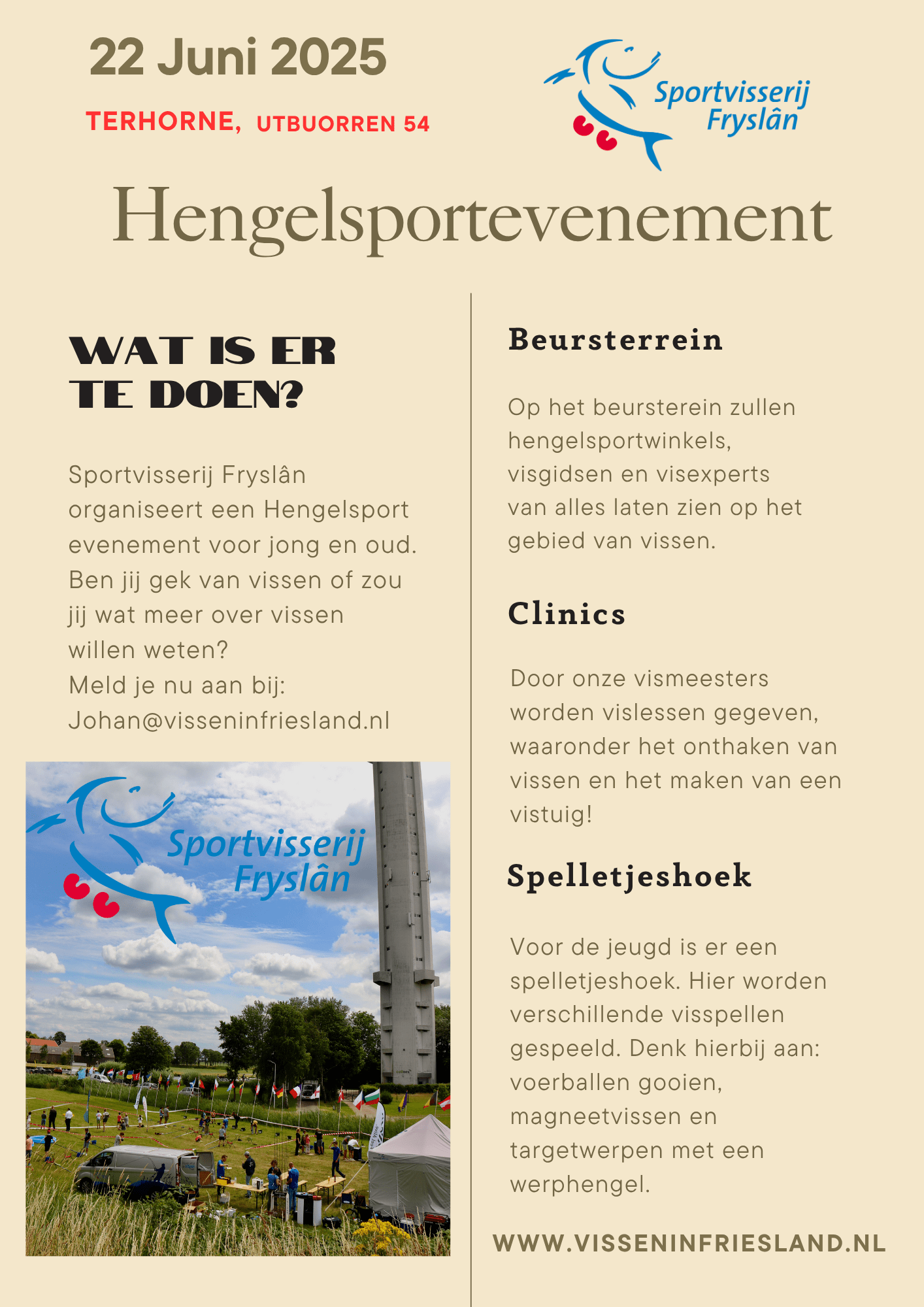Hengelsportevent Sportvisserij Fryslân