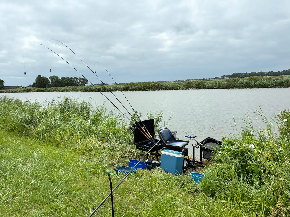 Feeder versus vaste stok in zomerwedstrijd 4